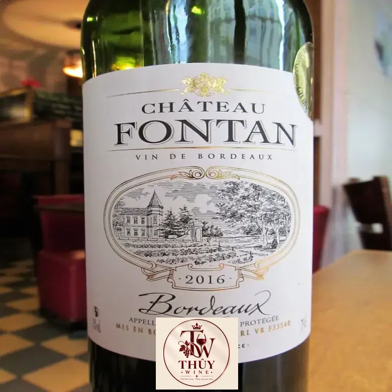 ruou vang chateau fontan bordeaux giá bao nhiêu