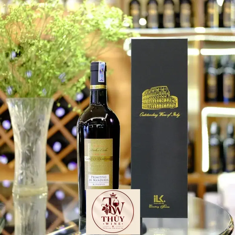 Rượu Vang Chát Paolo E Carlo Primitivo Di Manduria Riserva thượng hạng