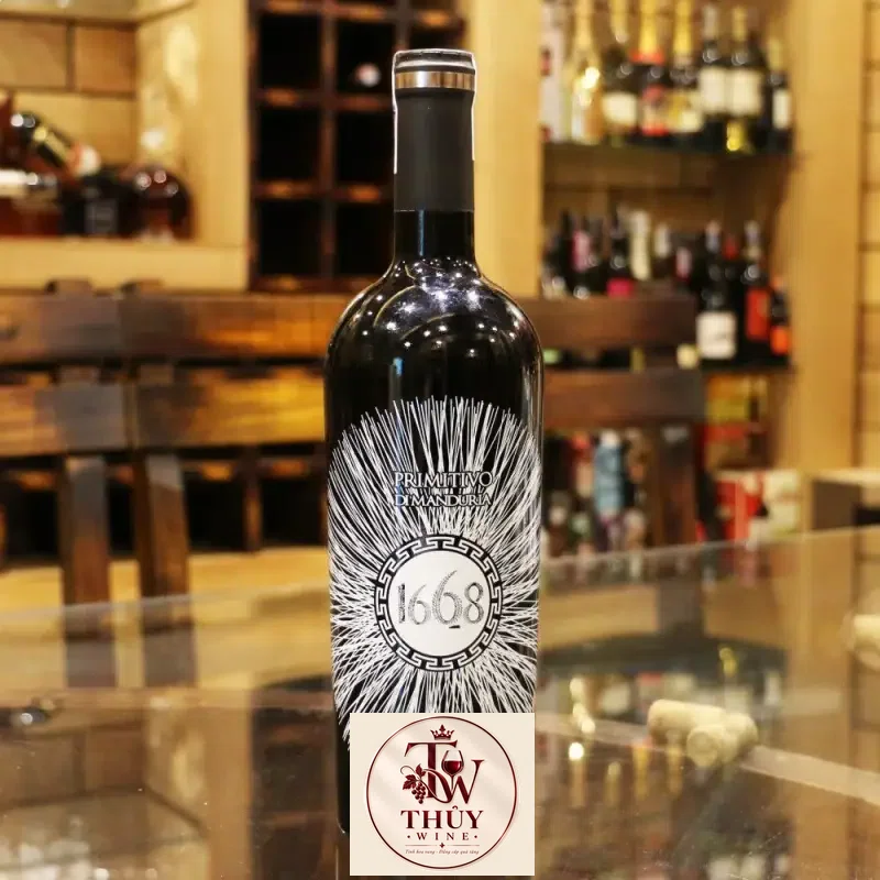 Rượu Vang 1668 Primitivo di Manduria DOP Riserva Cao Cấp