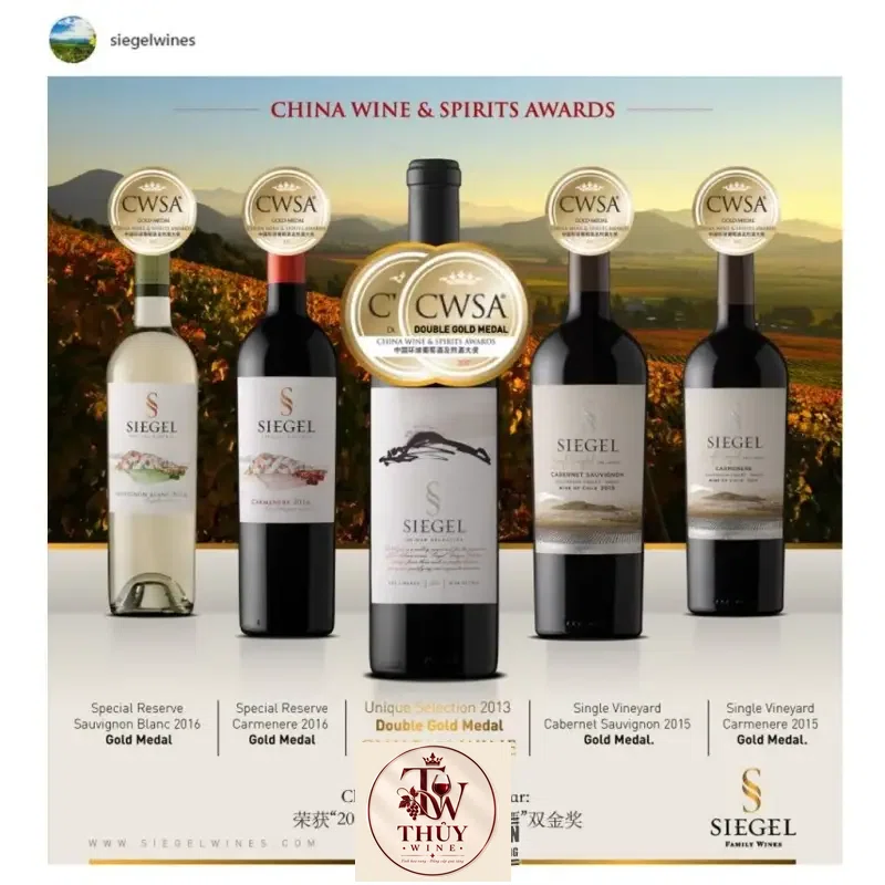 Rượu Vang Chile SIEGEL SINGLE VINYARD Cabernet Sauvignon