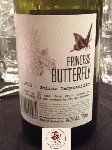Rượu vang McPherson Princess Butterfly Shiraz Tempranillo