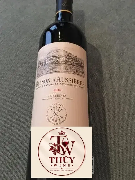 2016 Château d‘Aussieres Corbières Blason d‘Aussières, France ...