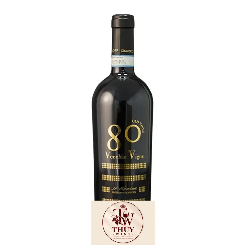 Rượu Vang 80 Vecchie Vigne 24 Karat Gold