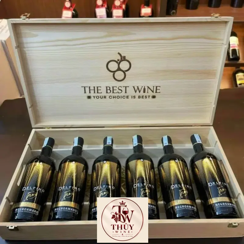 Rượu vang Delfino Negroamaro Puglia cao cấp
