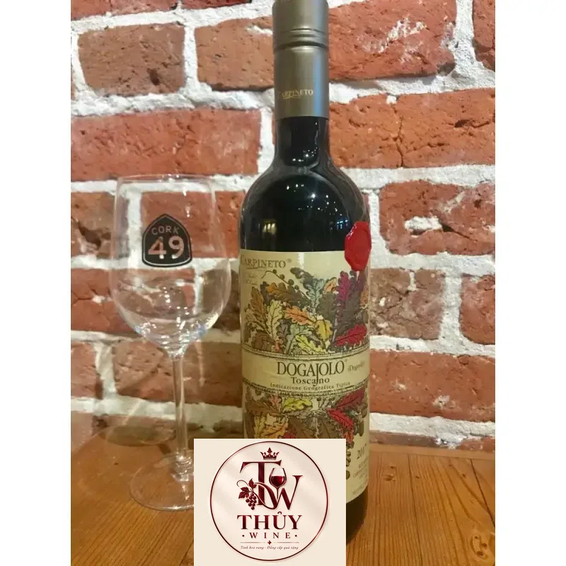 Giá ruou vang carpineto dogajolo toscana igt red white