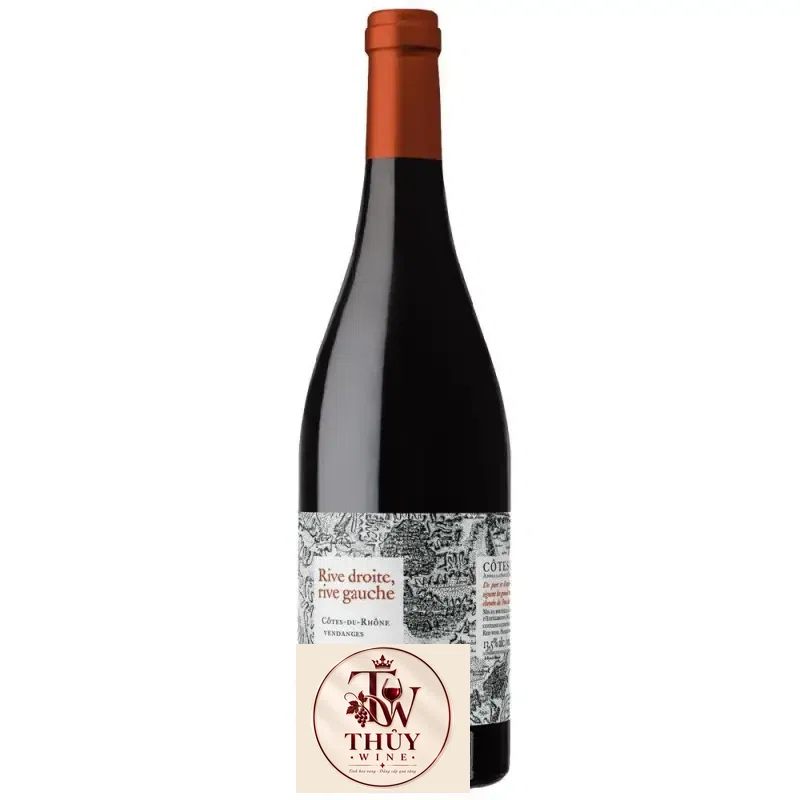 Vang Pháp Rive Droite Rive Gauche Cotes du Rhone uống ngon