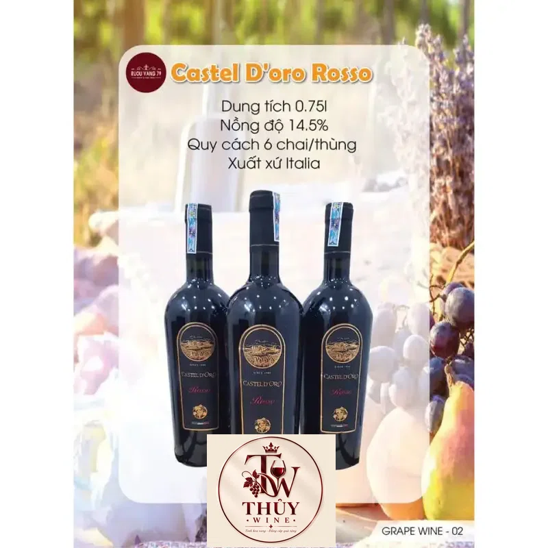 Mua ruou vang castel doro vino rosso ở đâu giá rẻ nhất