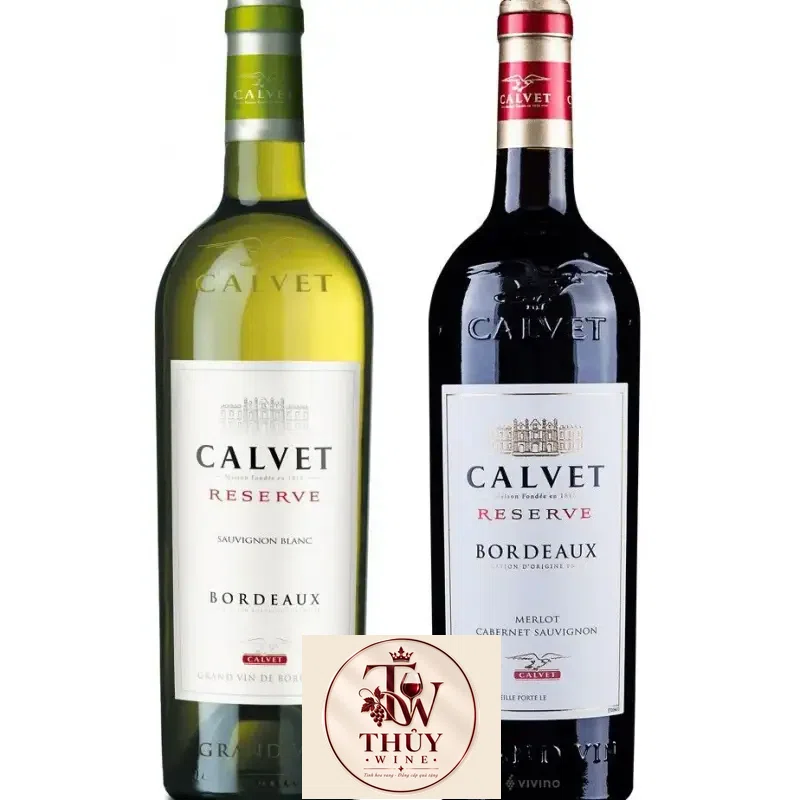 Rượu Vang Pháp CALVET RESERVE BORDEAUX ĐỎ - TRẮNG