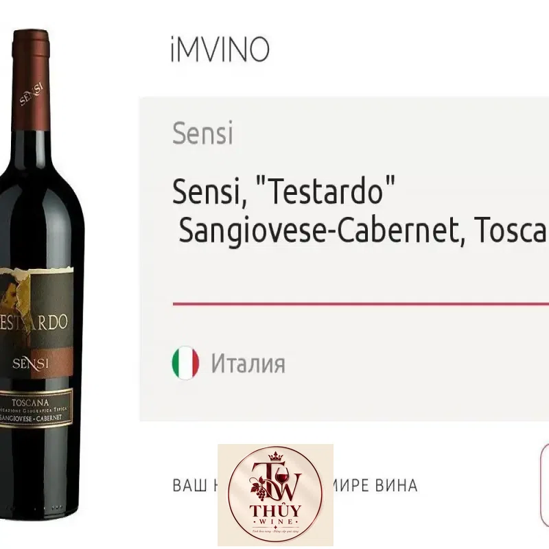 Địa chỉ bán vang y testardo sensi toscana igt sangiovese cabernet giá rẻ nhất