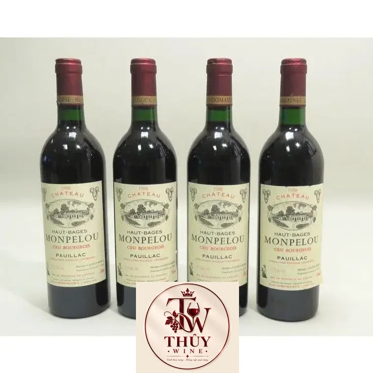 Rượu vang Pháp Chateau Haut Bages Monpelou Pauillac