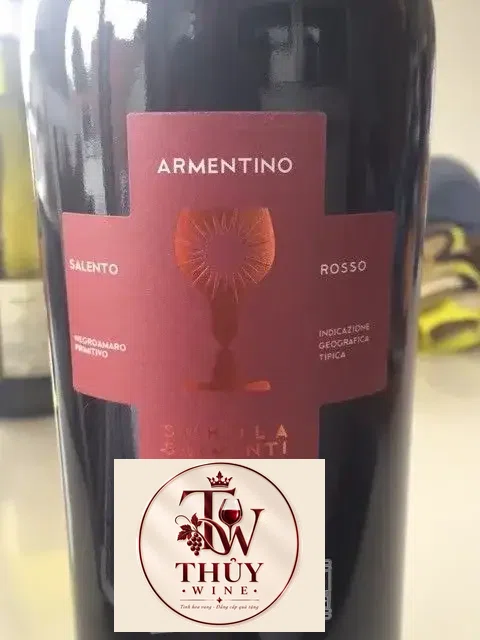 Vang Ý Schola Sarmenti Armentino Rosso Salento