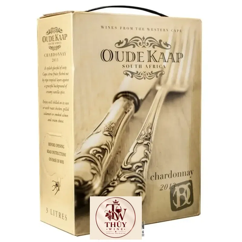 Vang bịch trắng Nam Phi Oude Kaap 3 lít
