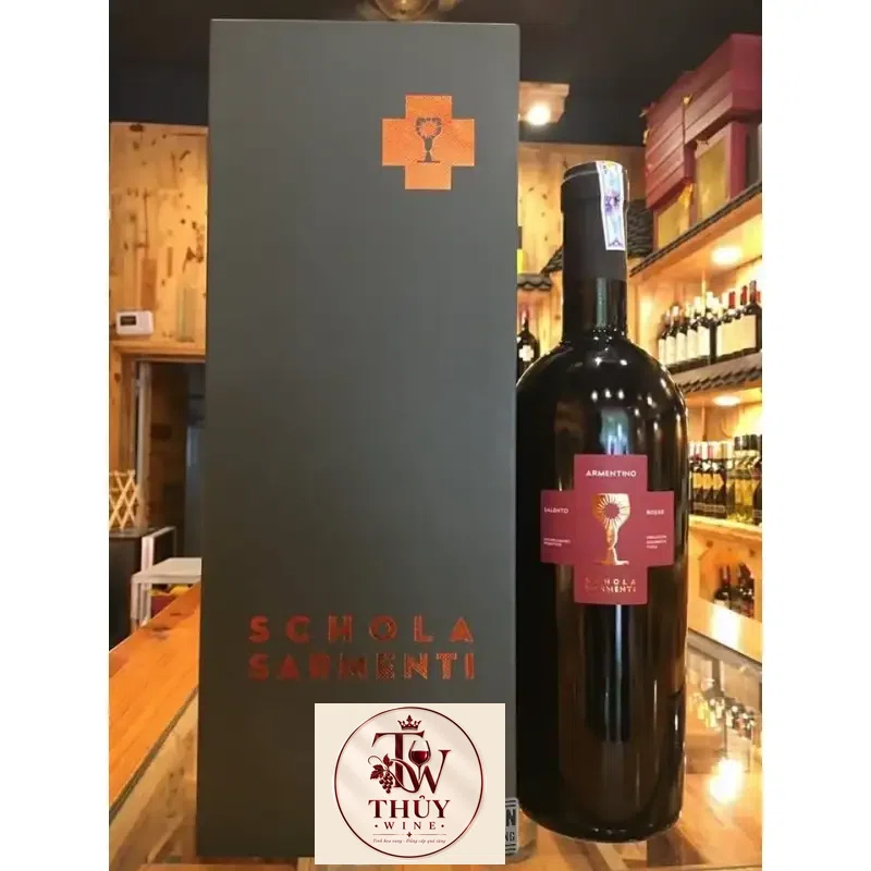 Vang Ý Schola Sarmenti Armentino Rosso Salento