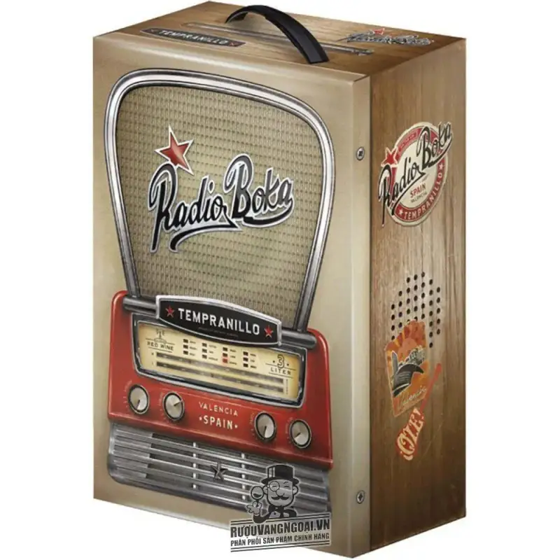 Rượu vang bịch Radio Boka Tempranillo 3L