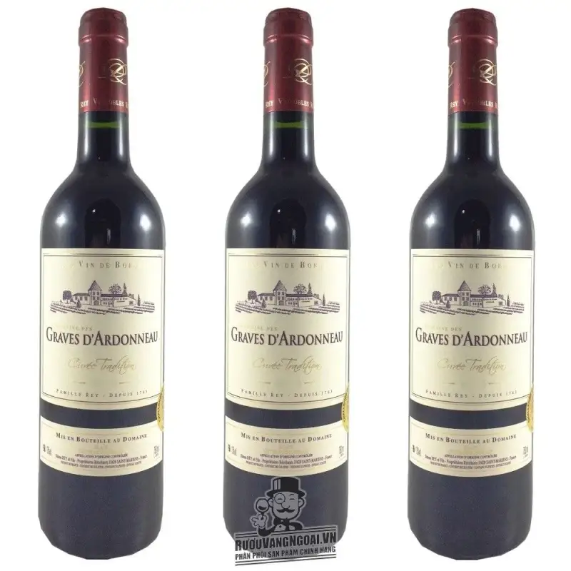 Vang Pháp Domaine des Graves d’Ardonneau Red, Cotes de Blaye AOC Bordeaux