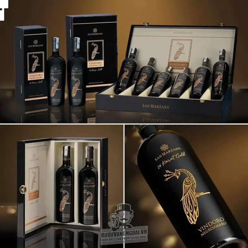 Giá vang y vindoro karat gold negroamaro dang cap