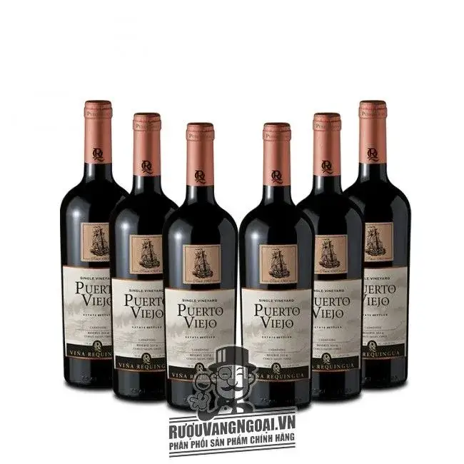 Vang Chile mác gỗ Puerto Viejo Merlot