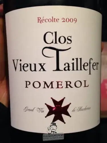Rượu sâm banh Pháp Clos Vieux Taillefer Pomerol