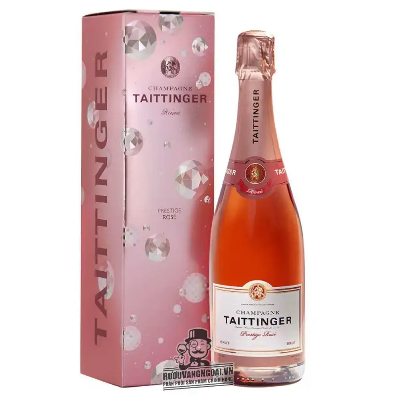 Mua ruou champagne taittinger rose giá rẻ tại Sài Gòn