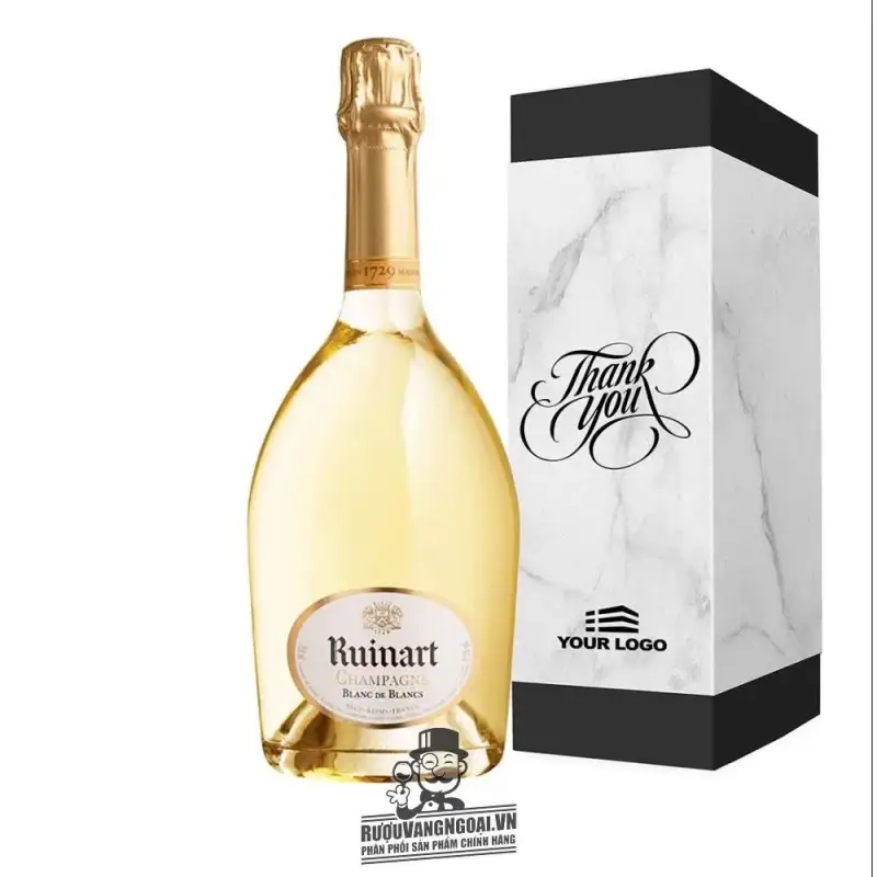 Địa chỉ bán ruou champagne ruinart blanc de blanc giá rẻ tại Hà Nội
