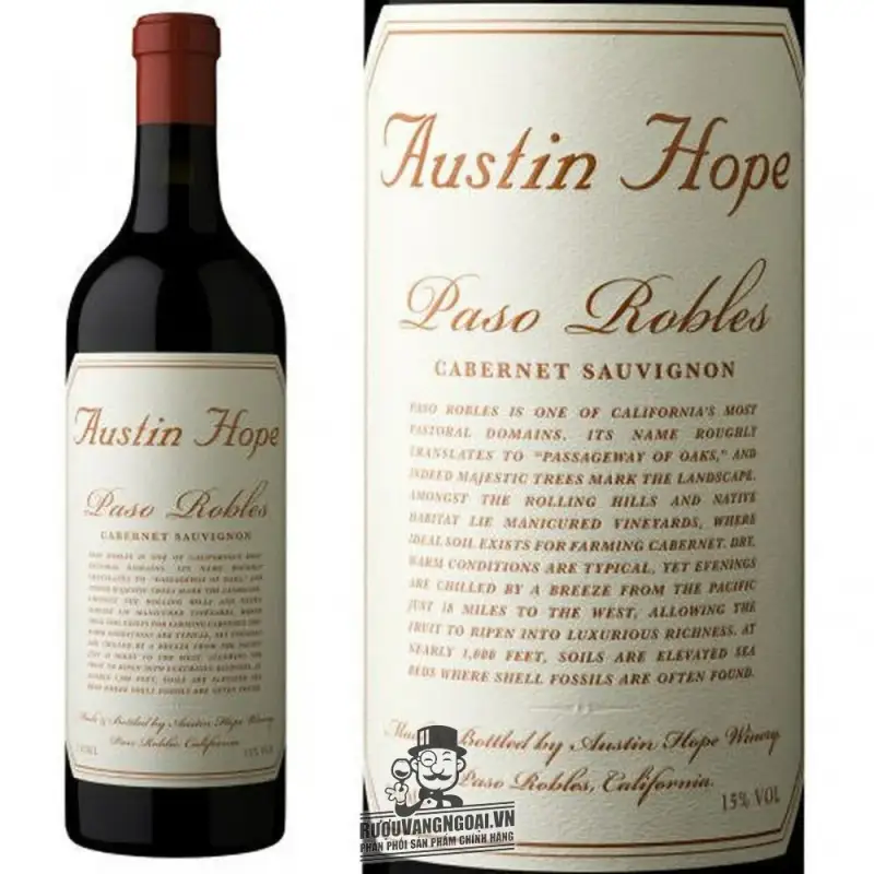 Mua ruou vang austin hope paso robles cabernet sauvignon do giá rẻ tại Hà Nội