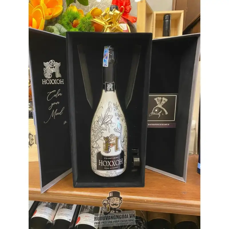 Rượu Champagne HOXXOH Blanc De Blancs Phát sáng