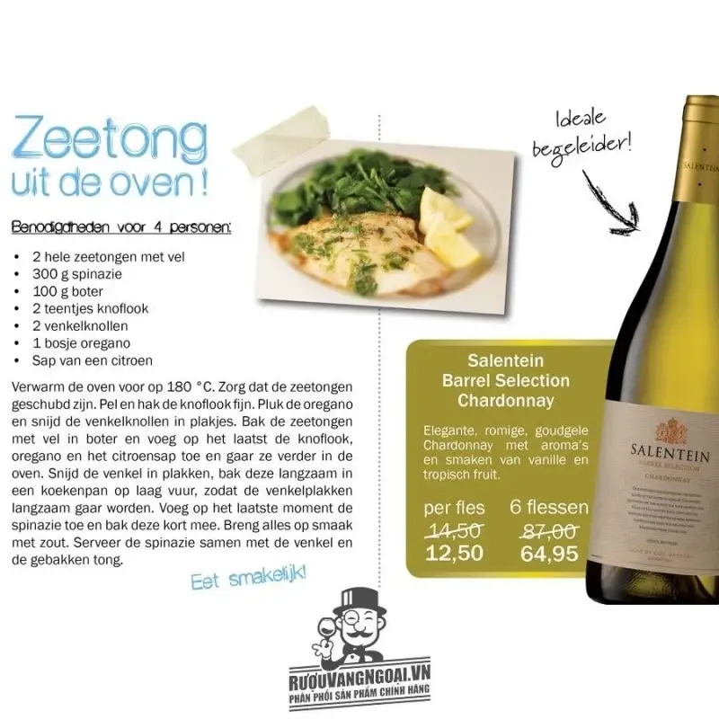 Vang Argentina Salentein Barrel Selection Chardonnay