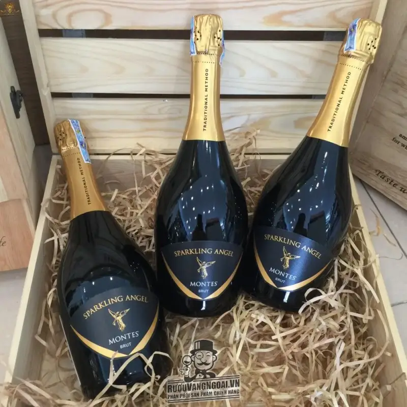 Rượu Vang nổ Montes Sparkling Angel Brut cao cấp