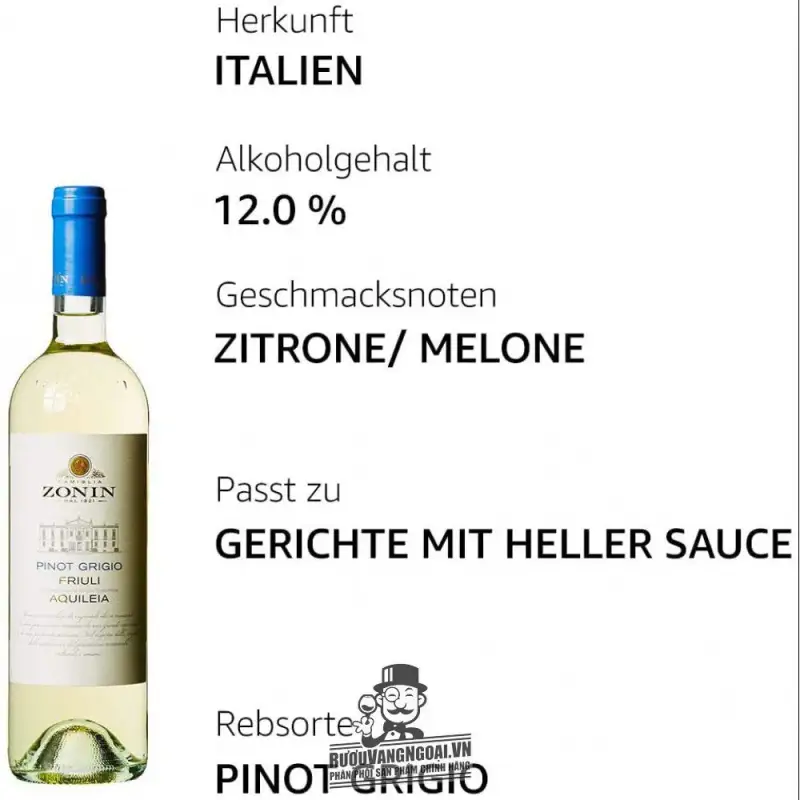 Địa chỉ mua vang y zonin classici pinot grigio friuli aquileia giá rẻ nhất