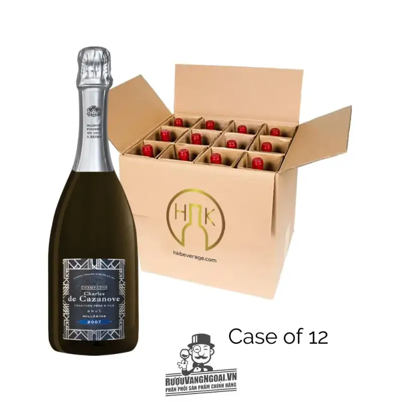Mua ruou champagne charles de cazanove millesime giá rẻ tại Sài Gòn