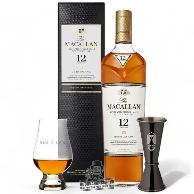 Mua ruou macallan sherry oak giá rẻ tại Sài Gòn