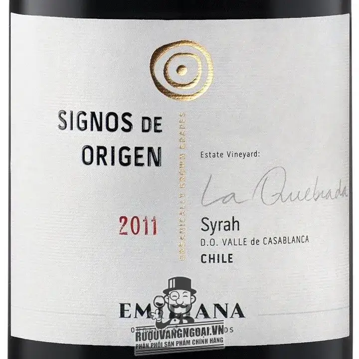 Vang chile Signos De Origen Syrah Emiliana