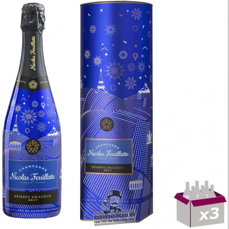 Mua ruou champagne nicolas feuillatte reserve exclusive brut giá rẻ tại Sài Gòn