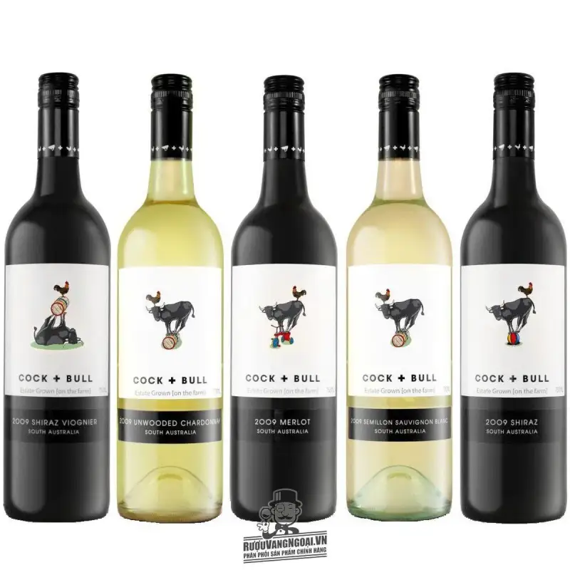 Rượu vang Cock Bull Shiraz Chardonnay uống ngon
