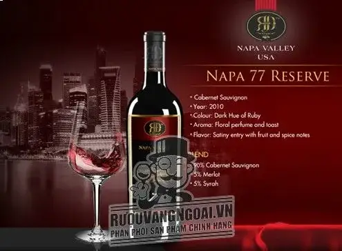 Vang Mỹ NAPA VALLEY 77 SYRAH