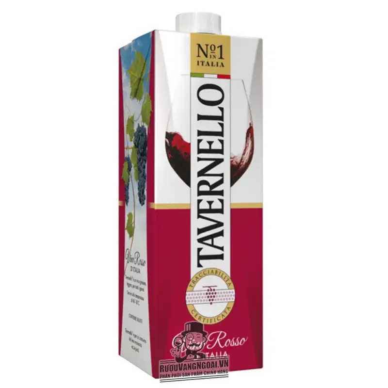 Vang Bịch Ý Tavernello Vino Rosso DItalia 1L