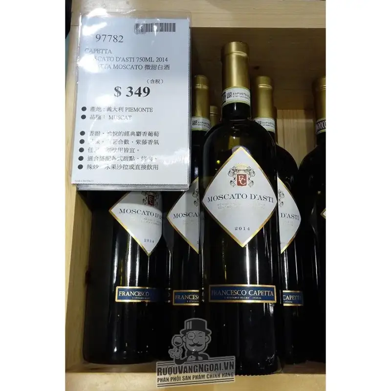 Vang ngọt Ý MOSCATO D‘ASTI FRANCESCO CAPETTA