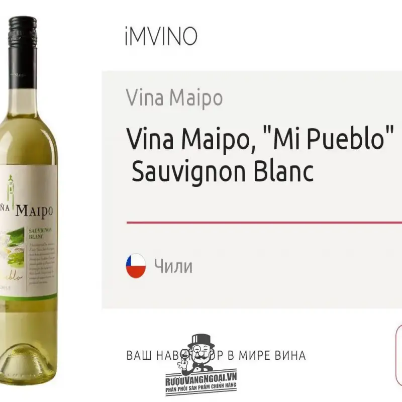 Địa chỉ bán vang chile vina maipo mi pueblo sauvignon blanc giá rẻ tại Hà Nội