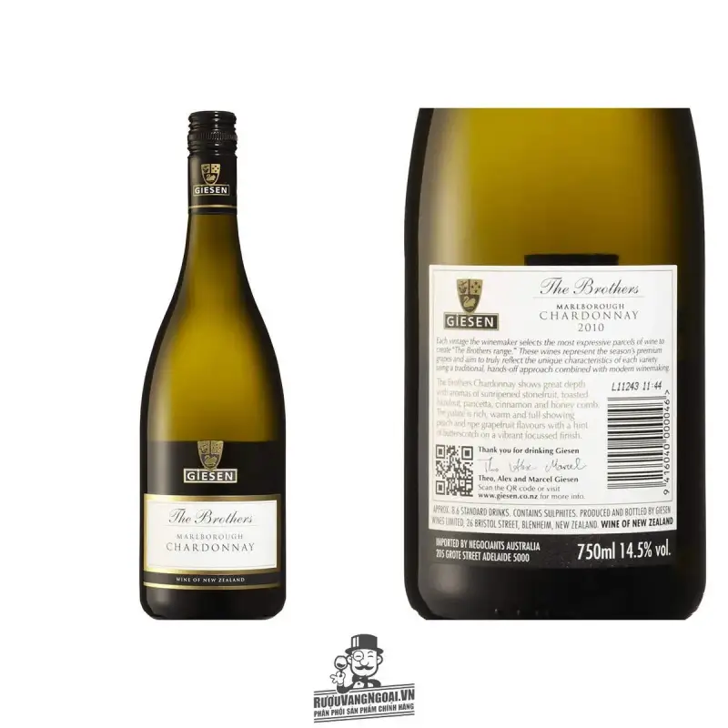 Vang New Zealand GIESEN The Brothers Chardonnay