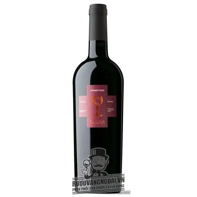 Vang Ý Chén thánh Schola Sarmenti Armentino Rosso Salento