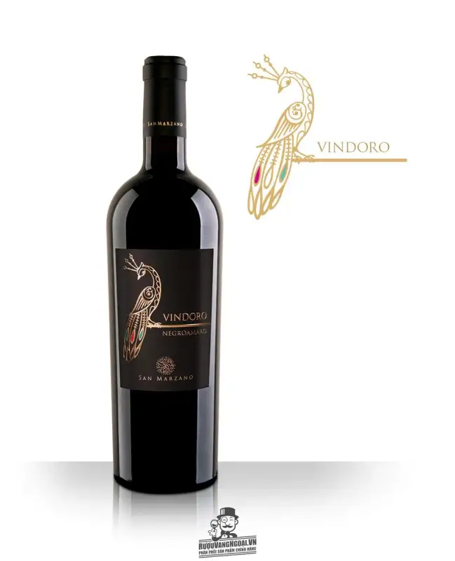 rượu vang con công vindoro negroamaro