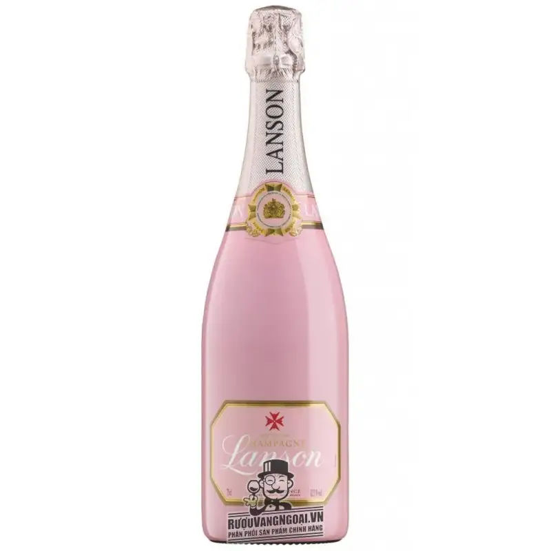 Rượu Champagne Lanson Rose Label uống ngon