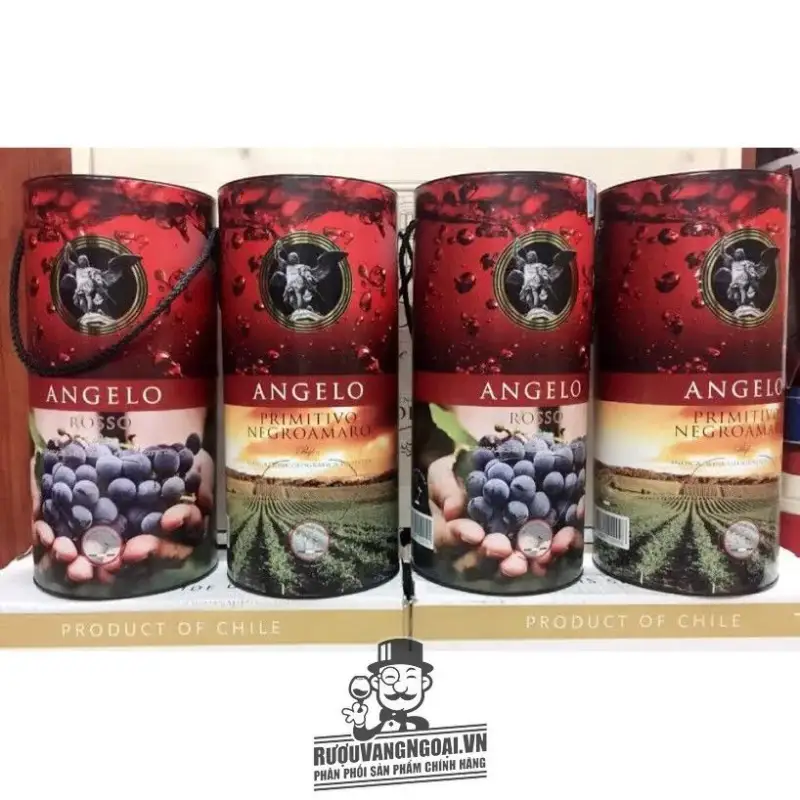 vang bịch ANGELO PRIMITIVO NEGROAMARO 3L