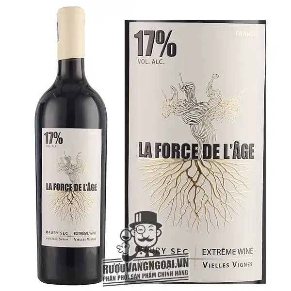 Rượu Vang Pháp LA FORCE DE L'AGE 17 độ