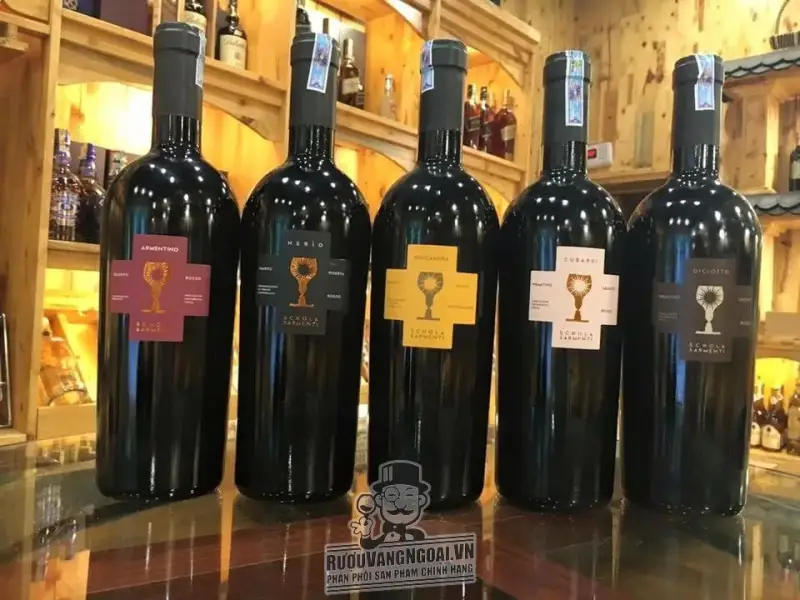Káº¿t quáº£ hÃ¬nh áº£nh cho vang Ã½ nauna salento rosso