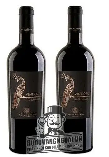 ảnh rượu vang ý con công vindoro negroamaro