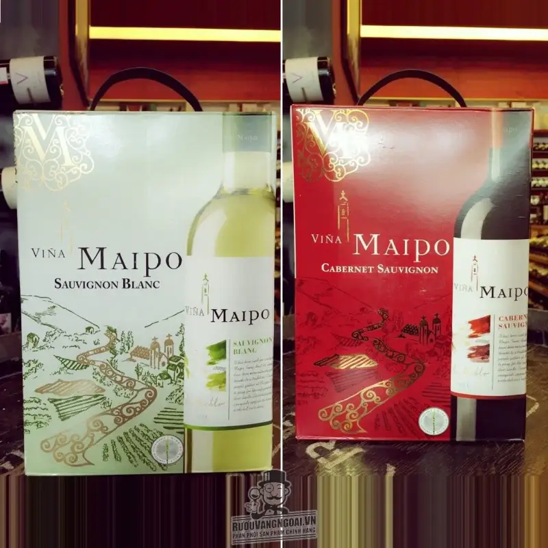 Vang Chile Vina Maipo Sauvignon Blanc Bịch 3L