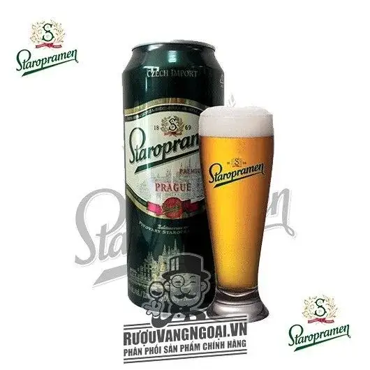 Bia Staropramen lon 500ml