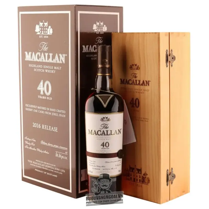 Rượu Macallan 40 Sherry Oak thượng hạng