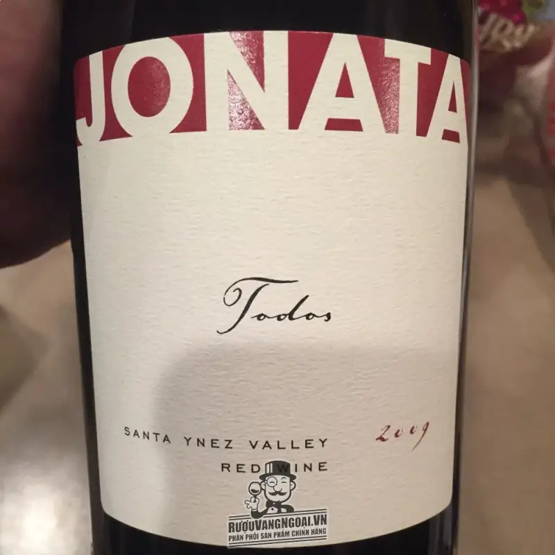 Giá ruou vang jonata todos santa ynez valley